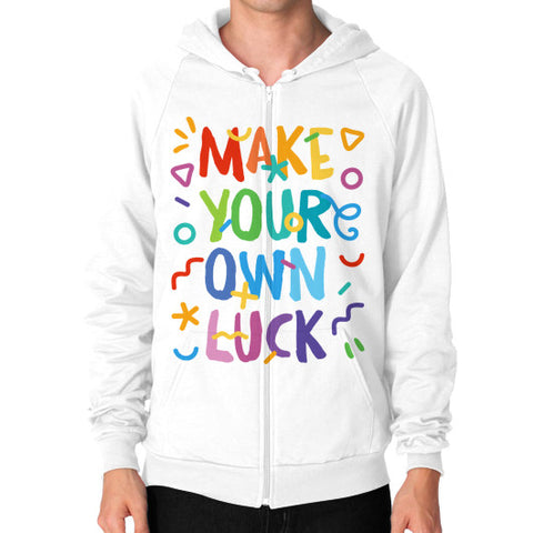 Zip Hoodie (on man) - Woods Corp. - 1