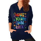 Zip Hoodie (on woman) - Woods Corp. - 6