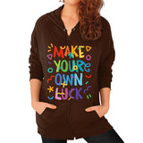 Zip Hoodie (on woman) - Woods Corp. - 4