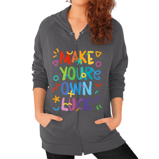 Zip Hoodie (on woman) - Woods Corp. - 3