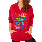 Zip Hoodie (on woman) - Woods Corp. - 7