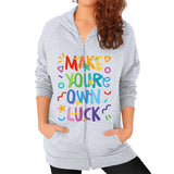Zip Hoodie (on woman) - Woods Corp. - 5